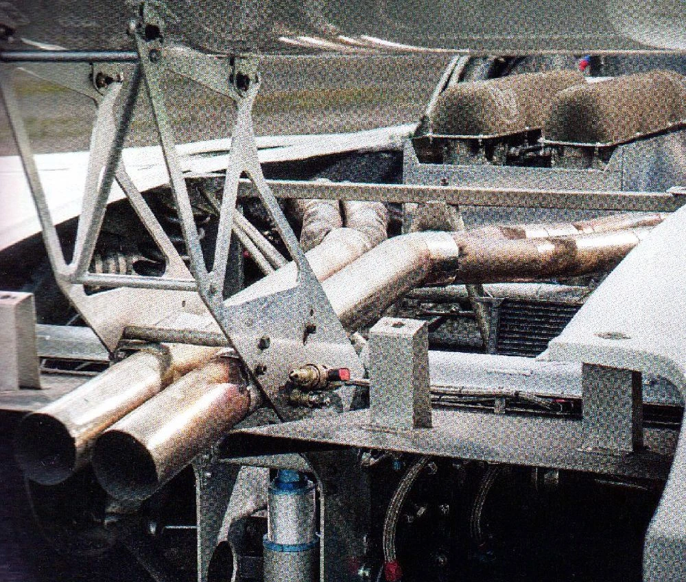 XJR-5 rear tub and chassis detail